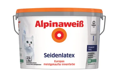 Produktbild von Alpinaweiß Seidenlatex 2,5 Liter seidenglänzend