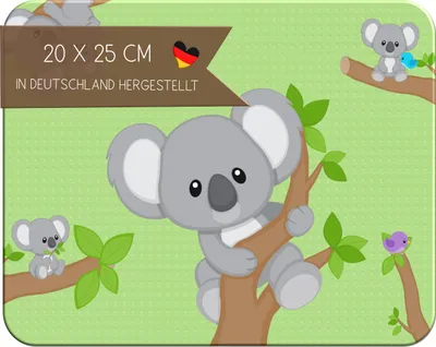 Produktbild von Kinder Frühstücksbrettchen Koala Junge , Brettchen Kunststoff, 20x25 cm
