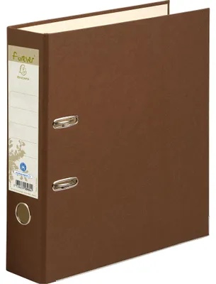 Produktbild von Exacompta 10x Ordner Recyclingkarton Rücken 80mm A4 Maxi Schokolade 53984E
