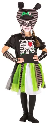Produktbild von dressforfun® Girlie Zombie Skelett Kostüm