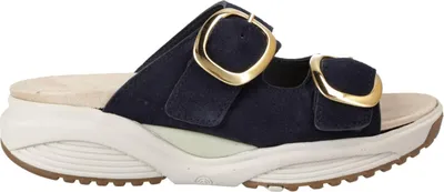 Produktbild von Xsensible Mykonos Pantolette, Damen, Leder, Navy, bequeme Pantolette - Damenschuhe Pantolette /  Zehentrenner, Blau, leder&nbsp