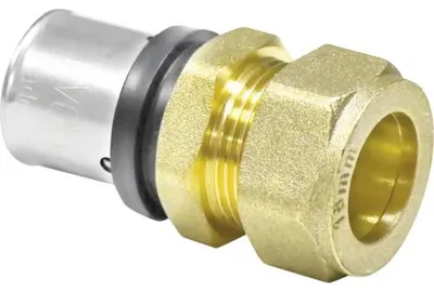 Obrázok produktu pre Pipetec press prechod z viacvrstvovej hliníkovej rúrky 26 x 3 mm na 22 mm CU tvarovku : 26 x 3 - 22 mm Veľkosť: 26 x 3 - 22 mm