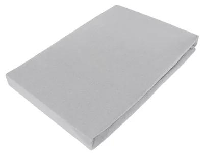 Produktbild von Jersey Spannbettlaken 100% Baumwolle 140x200/150x200 125 g/m² 30er Steghöhe | Silber Grau