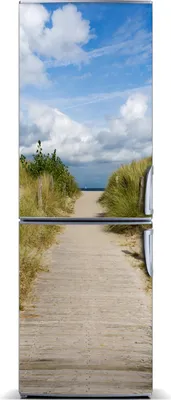 Produktbild von Tulup Kühlschrankdekoration - Magnetmatte - 70 cm x 190 cm - Magnet auf dem Kühlschrank - Der Weg Zum Strand