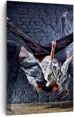 Produktbild von Bild auf Leinwand - Leinwandbild - Einteilig - Tänzer Mode Flip Mädchen - 80x120cm - Wand Bild - Wanddeko - Wandbilder - Leinwanddruck - Wanddekoration - Leinwand bilder - Wandbild - PA80x120-2110