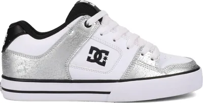Produktbild von Dc Shoes Pure in Weiß-Silber für Damen – Größe 5 (UK) – 38 (EU) – 7 (US) / Weiß-Silber