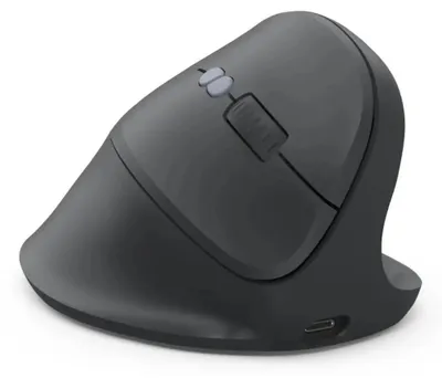 Produktbild von Hama EWM-600R, rechts, Vertikale Ausführung, Optisch, RF Wireless + Bluetooth, 1800 DPI, Schwarz