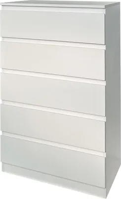 Produktbild von Kommode mit 5 grifflosen Schubladen Thekla Weiß