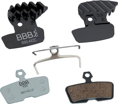 Zdjęcie produktu dla Klocki hamulcowe BBB Cycling DiscStop Coolfin do hamulców Avid Code R – czarno-niebieskie ...