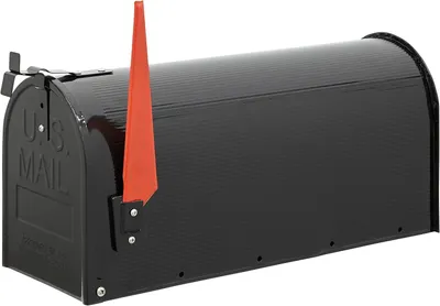 Zdjęcie produktu dla Skrzynka na listy amerykańska USA z flagą metalowa czarna L