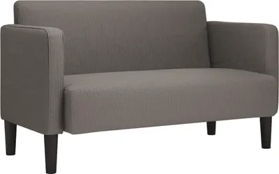 Produktbild von vidaXL Zweisitzer-Sofa Hellgrau 109 cm Cordstoff