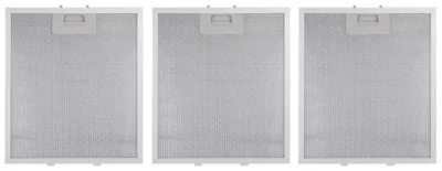 Produktbild von 3x Trade-Shop Metallfettfilter / Fettfilter 310 x 250mm kompatibel mit Bosch 353110, 00353110, BSHG353110 - Ersatzteil für Dunstabzugshauben