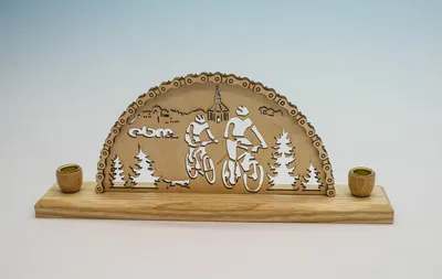 Obrázek produktu pro Oblouk na svíčku na kolo ŠxVxH 28x6x16cm NOVINKA