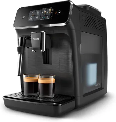 Produktbild von Philips Kaffeevollautomat Series 2200 Kaffeevollautomat Klassischer Milchaufschäumer Display, Kaffeeautomat Cafemaschine Kaffeemaschine mi Mahlwerk