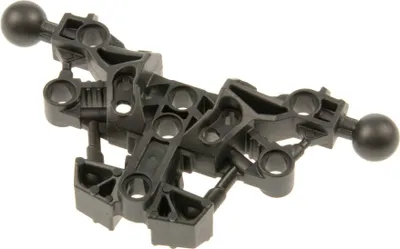 Produktbild von 1x Lego Bionicle Figuren Torso perl dunkel grau Piraka 2 Kugelgelenk 53564