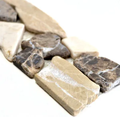 Produktbild von Naturstein Fliesenbordüre Riesco Castanao Biancone