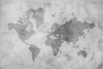 Produktbild von Fototapete Weltkarte - Vliestapete - Bildtapete UV-beständig Weltkarte schwarz weiss 3D-Effekt Vintage Wandtapete geruchsfrei