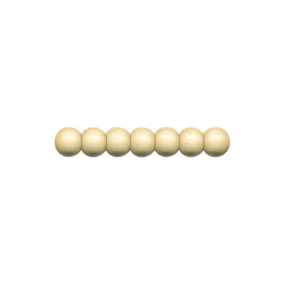 Produktbild von Holzperlen D: 6 mm, natur 120 Stück, mit Lochbohrung