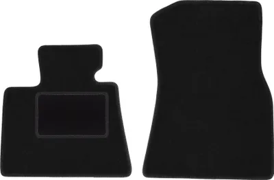 Produktbild von Velours-Fußmatten Vorne passend für BMW X5 G05 (SUV, Bj. 2018-) – schwarz, passgenau, mit Befestigungen set 2 Stk. - STANDARD