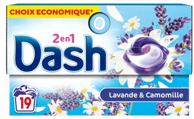 Produktbild von Dash Pods 2-in-1 – 19 Stück à 381,9 g – Lavendel & Kamille Waschmittel