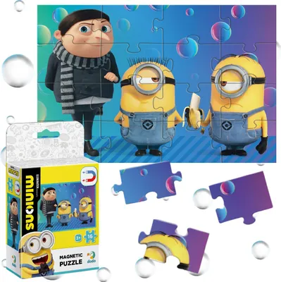 Produktbild von Magnetpuzzle "Minions" Ein Süsse Und Bunte Puzzle 16 Teile