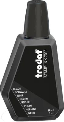 Image de trodat7011 A Encre pour tampon encreur trodat "7011", pour tampon encreur, noir