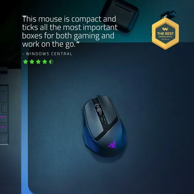 Immagine prodotto di RAZER Razer Basilisk Mobile Schwarz - Portable Ergonomische Gaming Maus