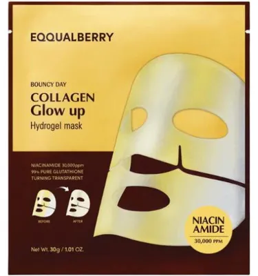 Produktbild von Eqqualberry Collagen Glow Up Hydrogel Mask (4 St.)