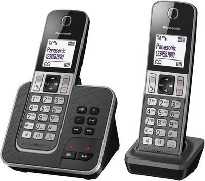 Image de Téléphone sans fil duo dect avec répondeur - Panasonic - KXTGD322FRG -