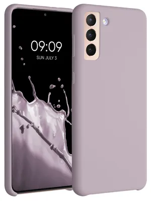 Produktbild von kwmobile Handyhülle für Samsung Galaxy S21 Plus Hülle - Case Silikon - Kabelloses Laden - Schutzhülle Cover in Purple Cloud
