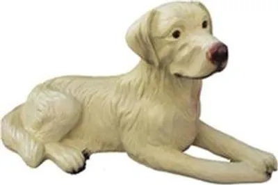 Immagine prodotto di Statuina di cane statuette di cane moderne beige dipinte nuove 88cm statua scultura