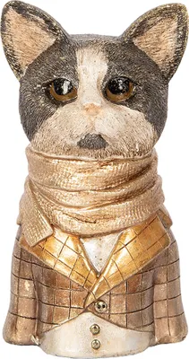 Immagine prodotto di Clayre & Eef Figura decorativa Gatto 14x12x23 cm Plastica marrone