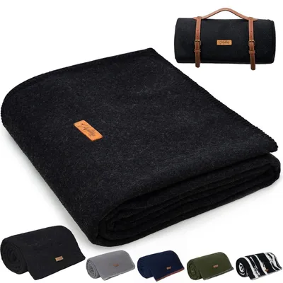 Produktbild von 100% Wolldecke 122 x 157 cm für Camping und Outdoor