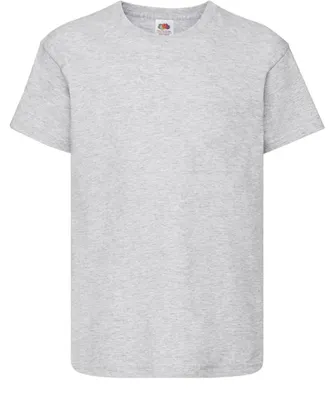 Produktbild von Fruit of the Loom Kinder T-Shirt Grau Baumwolle 104