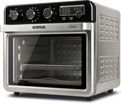 G3 Ferrari G1022100 Fritteuse Einzelbild 32 l Eigenständig 2000 W Heißluftfritteuse Schwarz, Edelstahl