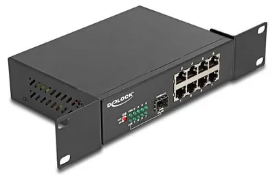 Immagine prodotto di 10" Gigabit Ethernet Switch 8 Port + 1 SFP