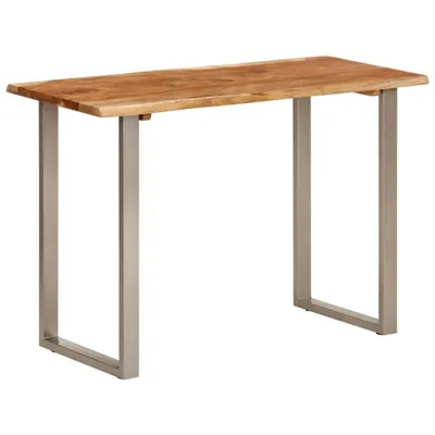 Image de Table de salle à manger 110x50x76 cm en bois massif d'acacia