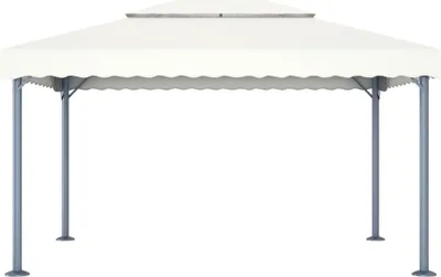 Produktbild von vidaXL Pavillon 400 x 300 cm Creme Aluminium