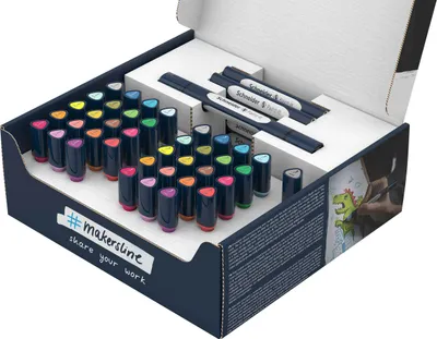 Produktbild von Schneider Twinmarker Paint-It 040 brush+round Set V1 52 Teile sortiert