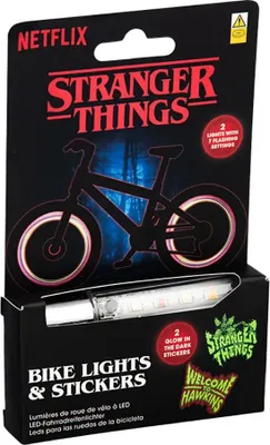 Produktbild von Stranger Things 5 LED-Fahrradlicht und Sticker