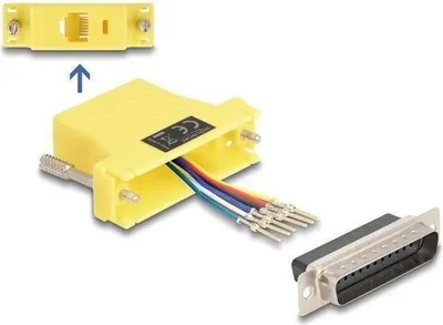 Obrázek produktu pro DeLOCK 67096, D-Sub 25, RJ12, Žlutá