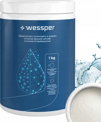 Obrázok produktu pre Wessper prášok na odstraňovanie vodného kameňa univerzálny 1 kg - do práčky, rýchlovarnej kanvice, umývačky riadu