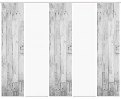 Produktbild von VISION S LIZZA Schiebegardine, halbtransparente Bambus-Optik, 260x60 cm, grau, Holzmotiv
