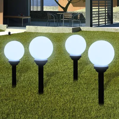 Produktbild von vidaXL Wegeleuchten 4 Stk. LED 15 cm mit Erdspieß