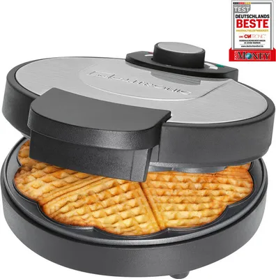 Produktbild von Clatronic Waffelautomat 1000W WA 3492 schwarz-inox