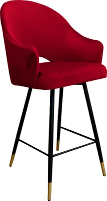 Obrázek produktu pro Barová židle Velvet černá podnož/zlatá MG31