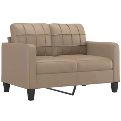 Produktbild von vidaXL 2-Sitzer-Sofa Cappuccino-Braun 120 cm Kunstleder