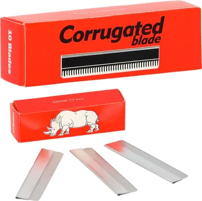 Image de Lames de couteau chinois dentelées tranchantes pour rasoir 10 pièces Corrugated