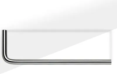 Produktbild von Garderobenstange Norma II 230 mm Ø 12 mm Chrom poliert L-Form Kleiderbügelstange von SOTECH