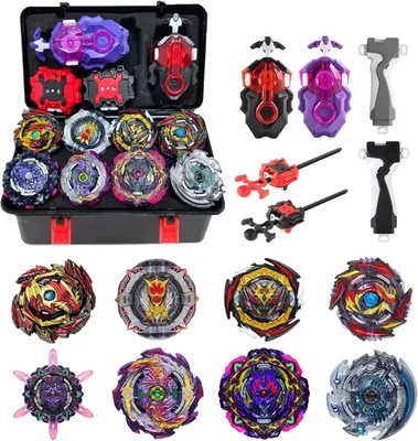 Productafbeelding van In 1 gyros-set - Set van 8 - 4D combat gyros battle met launcher - Incl - BB